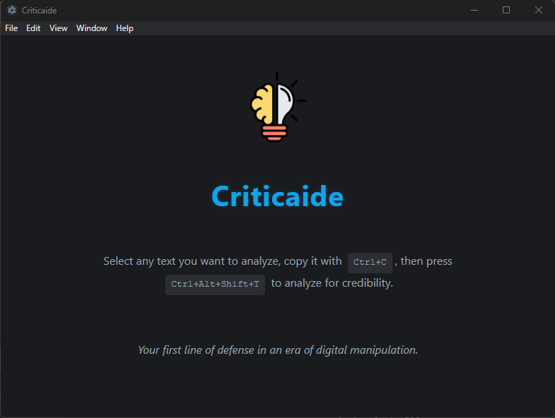 Criticaide in action
